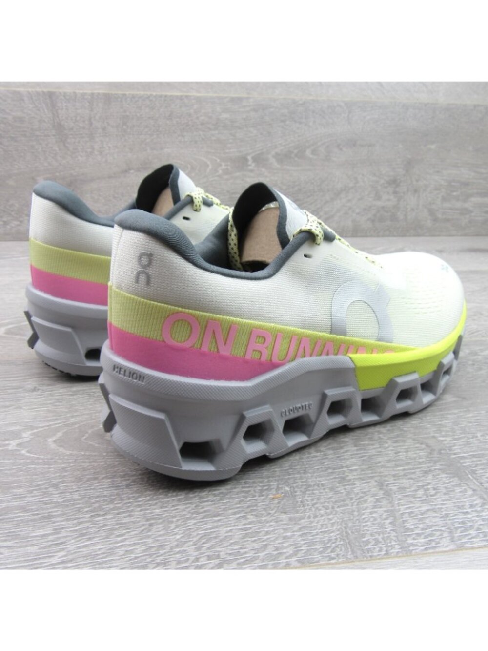 ON Cloudmonster 2 Running Shoes Womens Size 8 Ivory Lime NEW - Picture 8 of 15